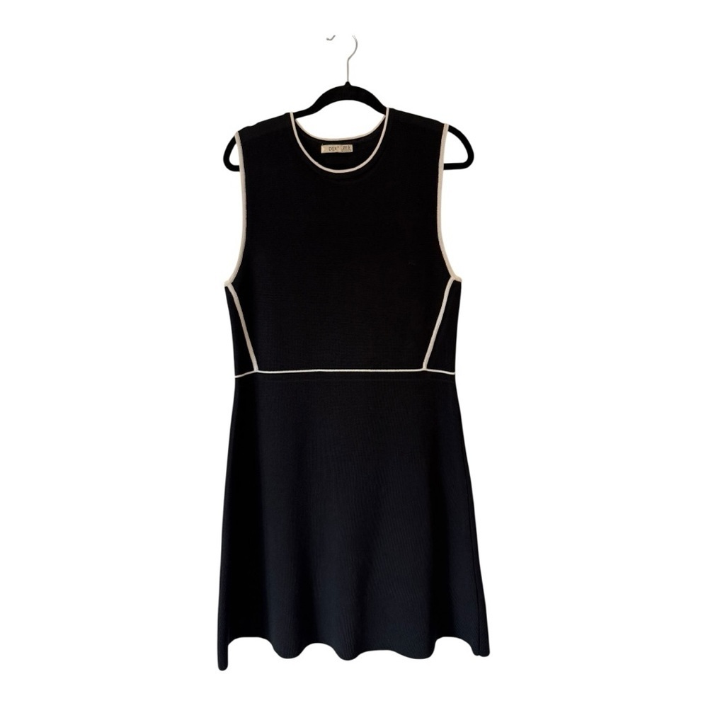 Dex Black and White Midi Dress